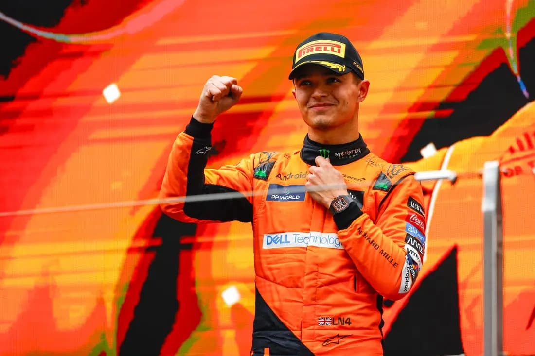 Lando Norris zdominował GP Holandii pomimo przegranego startu