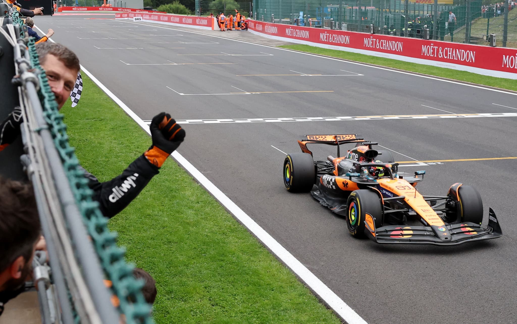 Wyniki wyścigu F1 (GP Belgii 2025)