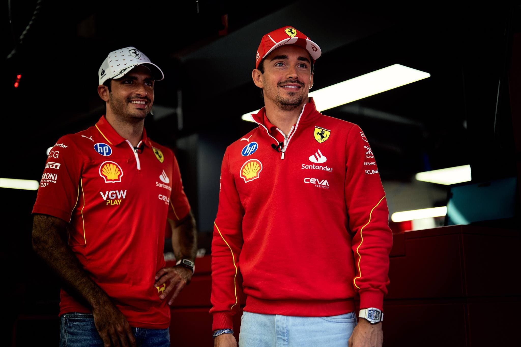Kierowcy Ferrari mają do siebie pretensje po twardej walce w GP Hiszpanii