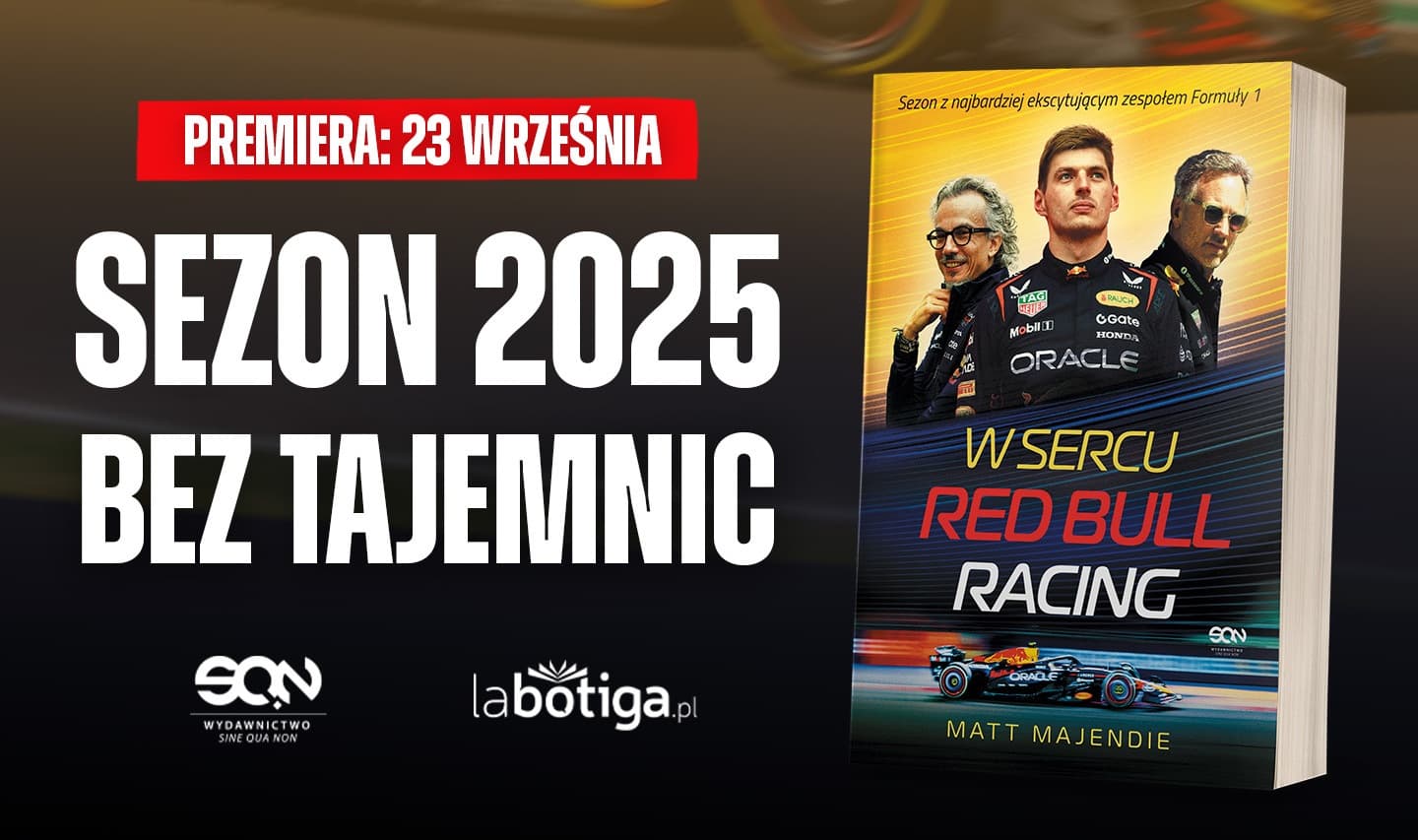 Kulisy Red Bulla w sezonie F1 2025. Rusza przedsprzedaż książki