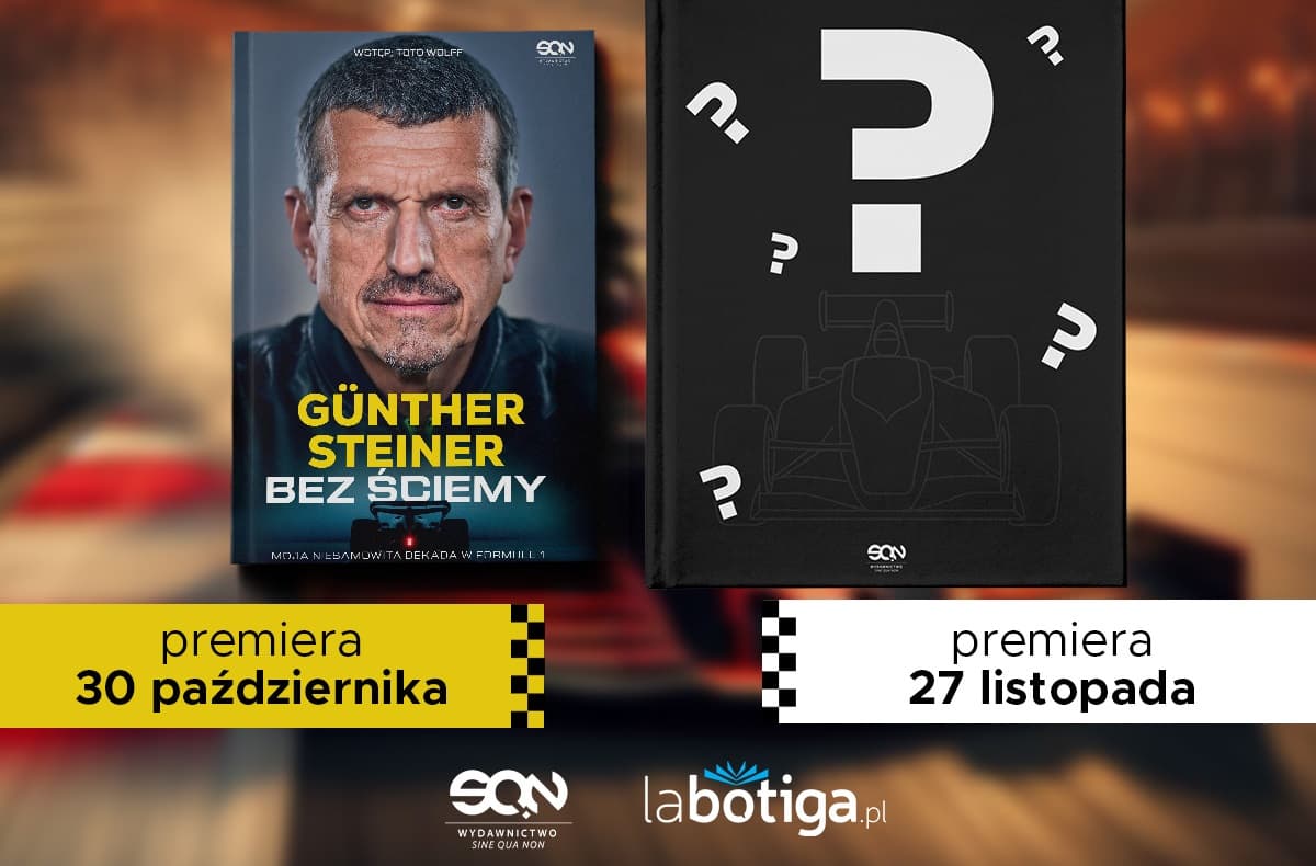 Guenther Steiner, druga książka, tajemnicza książka, Wydawnictwo SQN.