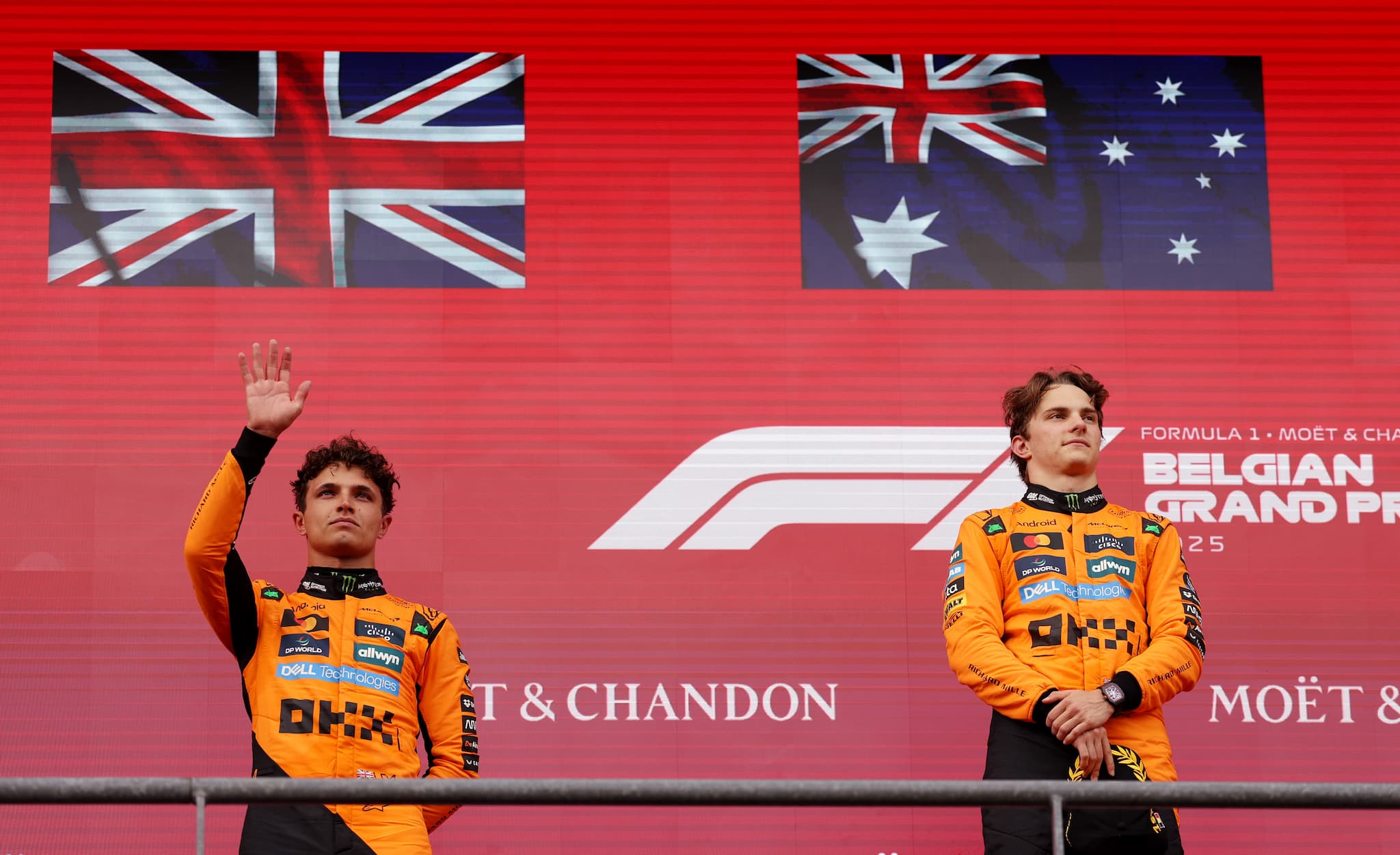 Piastri pokonał Norrisa w GP Belgii, a deszcz pokonał F1 