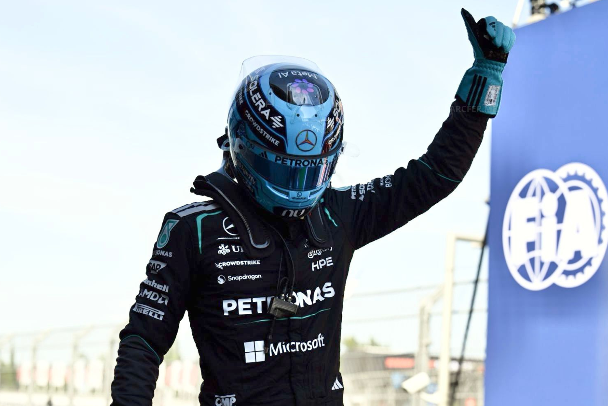 F1: Hamilton blisko niespodzianki! Russell na pole position, Leclerc rozbił bolid