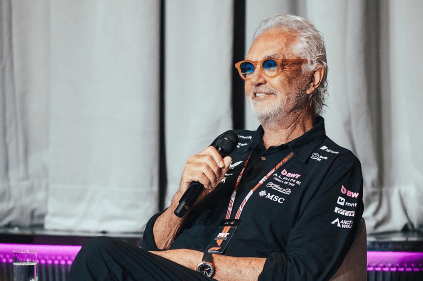 F1: Flavio Briatore zrobił show na konferencji prasowej w Hiszpanii