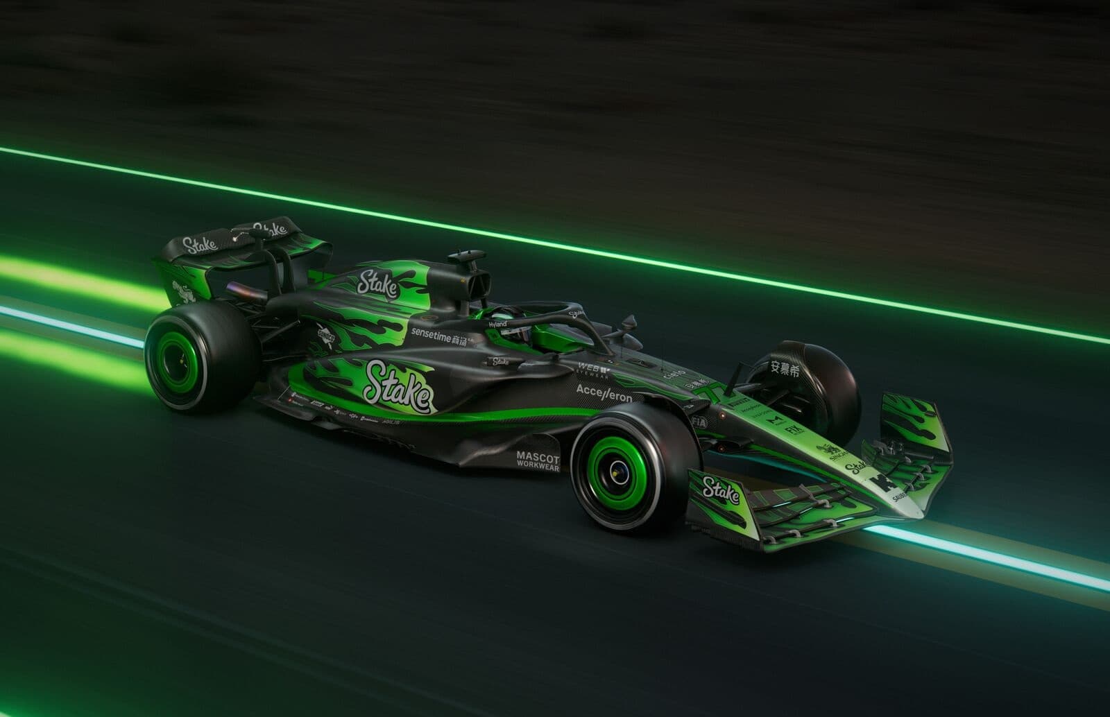 Płomienie na bolidzie F1. Sauber z wyjątkowym malowaniem na GP Las Vegas