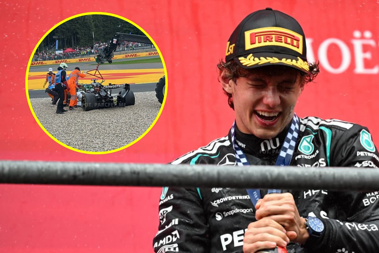 F1: Kolejny pech Russella! Antonelli tym razem złapał Leclerca