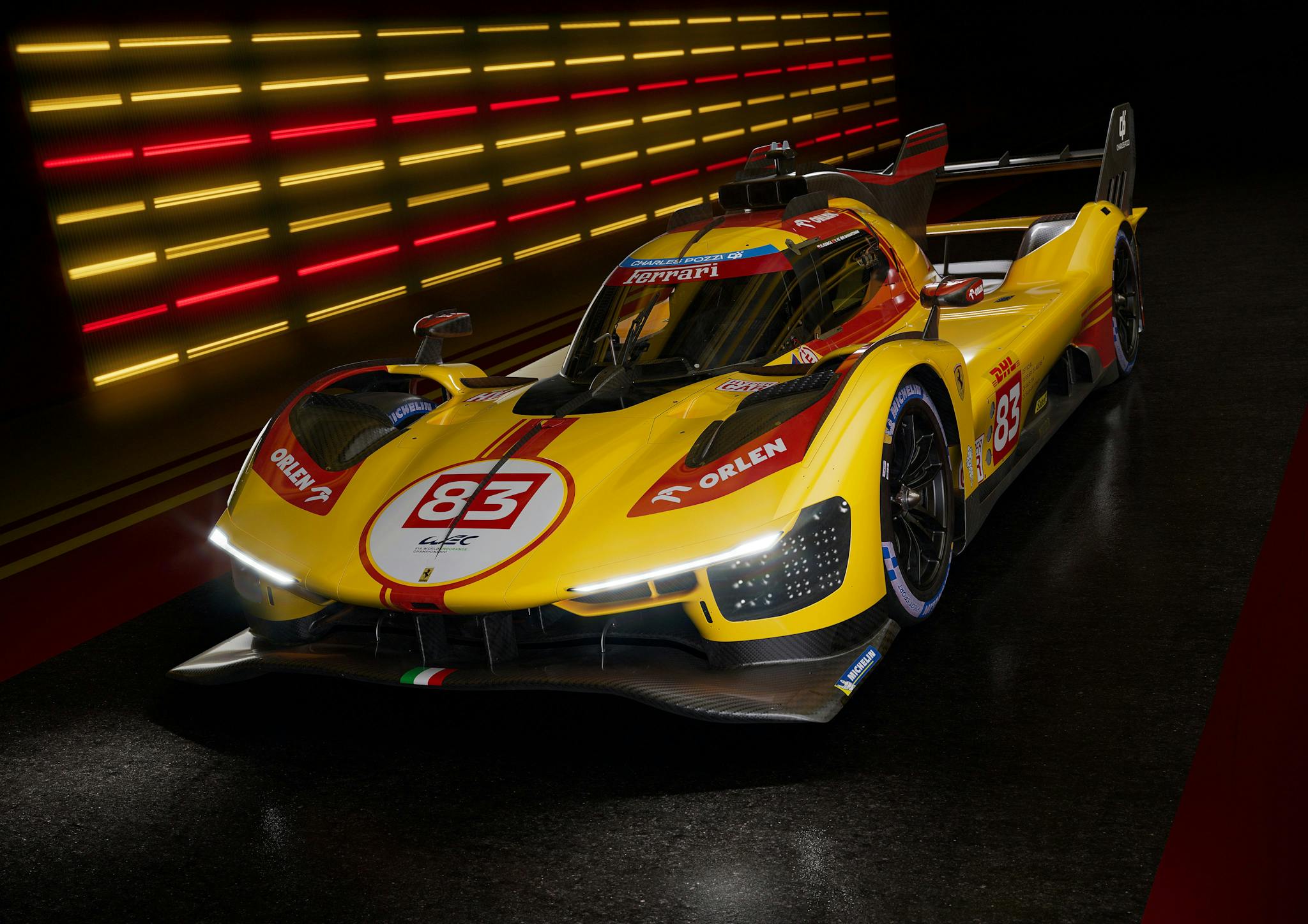 Kubica w żółtym Ferrari! AF Corse pokazało malowanie hypercara na sezon 2024 WEC