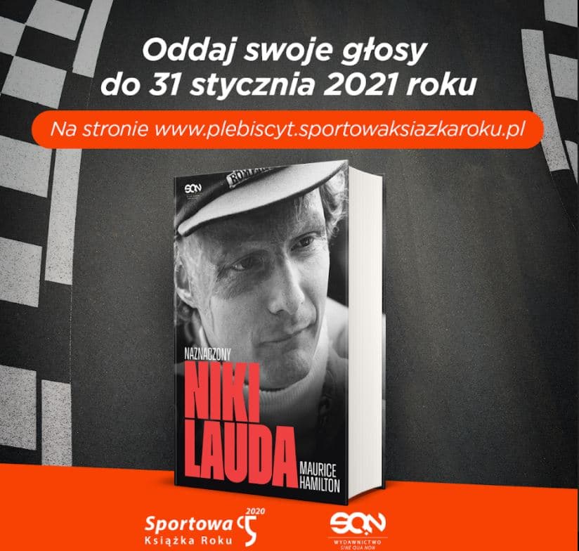 Książka „Niki Lauda. Naznaczony” nominowana w plebiscycie na Sportową Książkę Roku!